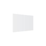 Plaque de protection en verre tremp multifonction ? 2 pices 52x30cm blanc premium superwhite planche ...