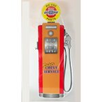 Plaque publicitaire - chevrolet - pompe  essence - mtal peint - vintage - 76x28 cm