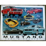 Plaque publicitaire - ford - mustang - mtal - vintage - 41x32 cm