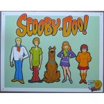 Plaque publicitaire - scooby doo - m�tal - 41x32 cm - d�coration murale vintage