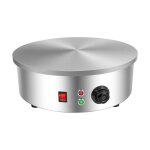 Plaque ronde de 45 cm - appareil � cr�pes �lectrique - 3000 w - plaque de cuisson plate anti - adh�sive ...