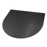 Plaque de sol chemin�e 100x100 cm protection sol dur contre cendres et chaleur design moderne noir mat ...