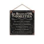 Plaque  suspendre metallique