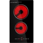 Plaque vitroc�ramique 2 feuxs encastrable plaque 3000w avec 9 niveaux de puissance s�curit� enfants pour ...