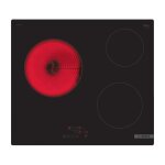 Plaque : vitrocramique bosch 3 feux 59. 2 / 52. 2cm pkm611bb8e