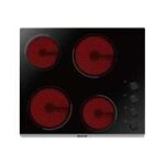 Plaque vitrocramique - brandt bpv6410b - 4 foyers - radiant - noir