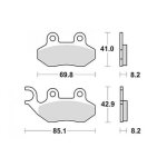 Plaquette de frein ferodo pour scooter sym 50 jet euro x 2003 � 2015 av neuf
