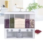 Contenants en plastique de cuisine portatifs pour le stockage du grain et du riz distributeurs de grains ... Contenants en plastique de cuisine portatifs pour le stockage du grain et du riz distributeurs de grains ...
