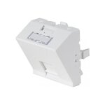 Plastron - blanc - 45x45 mm - 1 rj45 inclin� 30� - plastique - int�rieur