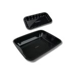 Lot de 2 plats de cuisson en acier émaillé 40 x 34 cm et 21 x 12 cm fm professional barbecue Lot de 2 plats de cuisson en acier émaillé 40 x 34 cm et 21 x 12 cm fm professional barbecue