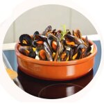 Plat de cuisson classic en p�te � feu - d 36 cm