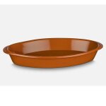 Plat de cuisson ovale terre cuite - 39 * 22 cm