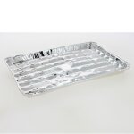 Plat de grille - bbq - aluminium - 34x23x2. 5cm - 3 pices - rsistant et lger
