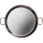 Plat  palla d : 40 cm - acier poli