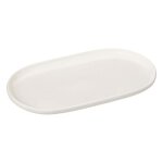 Plat de présentation ovale nora 30cm blanc Plat de présentation ovale nora 30cm blanc