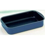 Plat � r�tir - bleu - 40x33x7 cm - aluminium - anti - adh�rent - lave - vaisselle