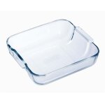 Plat � r�tir carr� en verre 210 mm - pyrex