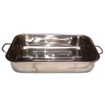 Plat spécial four rectangulaire en inox - 30x22 cm Plat spécial four rectangulaire en inox - 30x22 cm
