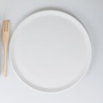 Plat à tarte 355 cm en porcelaine blanche Plat à tarte 355 cm en porcelaine blanche