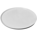 Plat  tarte - girard - diamtre 31cm - porcelaine - blanc