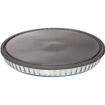 Plat À tarte en verre 30cm + couvercle transparent Plat À tarte en verre 30cm + couvercle transparent