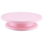 Plate - forme plateau plateau tournant gteau prsentoir en plastique gteau support rose 45398