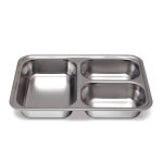 Plateau 3 compartiments inox 24 x 17 x 4 cm Plateau 3 compartiments inox 24 x 17 x 4 cm