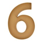 Plateau carton traiteur chiffre 6 28. 5x38x4cm beige ivoire cr�me �cru naturel taupe