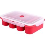 Plateau de cube de soupe en silicone moule à glaçons en silicone carré réutilisable moules 4 cubes pour ... Plateau de cube de soupe en silicone moule à glaçons en silicone carré réutilisable moules 4 cubes pour ...