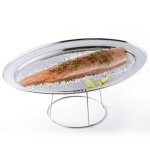 Plateau de fruits de mer Ø 36 cm et son support inox Plateau de fruits de mer Ø 36 cm et son support inox