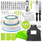 Plateau  gteauxkit de ptisserie 127 ustensiles de plateau prsentoir  gteaux tournant pour glaage ...
