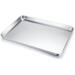 Plateau rectangulaire en acier inoxydable 304 pour la cuisson du riz et du pain 40 x 60 cm