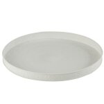 Plateau - j - line - rond - métal - blanc - diamètre 35 cm Plateau - j - line - rond - métal - blanc - diamètre 35 cm