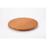 Plateau tournant en bambou - marque - mod�le - rond - diam�tre 35 cm