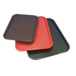 Plateau self - service et snack - aps - rouge - polypropyl�ne - rectangulaire - lave - vaisselle compatible ...