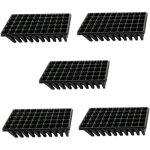 Plateau de semis - ulisem - lot de 5 - 50 alv�oles - plastique - germination rapide - facile � utiliser ...