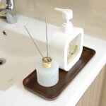 Plateau de service en bois de noyer plateau dcoratif et apritif pour table comptoir plat en bois pour ...
