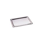 Plat de service - aps - rectangulaire - inox poli - 420 x 310 mm - compatible lave - vaisselle
