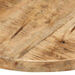 Plateau de table vendu seul - aynefy dessus de table bois de manguier solide rond 25 - 27 mm 50 cm