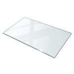 Plateau de table en verre 120x80 cm protection de table et bureau en verre �paisseur renforc�e tulup