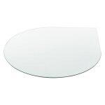 Plateau de table en verre esg diamtre 90 cm ovale transparent 03 0008122