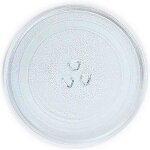 Plateau tournant universel en verre pour micro - ondes 255 mm . label