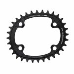 Plateau vtt - spécialités ta - mono 34dts - alu noir mat - compatible shimano 10 - 12v Plateau vtt - spécialités ta - mono 34dts - alu noir mat - compatible shimano 10 - 12v