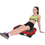 Plateforme vibrante et oscillante - marque - modle - avec haut - parleur usb - rouge et noir - 200w