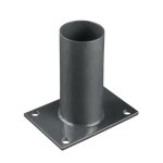 Platine de fixation diam�tre 60 mm pour portillon grillag� gris anthracite
