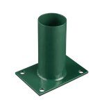 Platine de fixation diam�tre 60 mm pour portillon grillag� vert