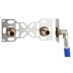 Platine sortie de cloison - nt noyon & thiebault - fixsystem - �16 mm - entraxe 150 mm - installation ...