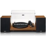 Lenco ls - 480wd - platine vinyle bluetooth avec deux haut - parleurs externes et 2 x 30 watts rms bois ...