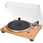 Platine vinyle audio - technica at - lpw30tk - entirement manuel - sortie audio / phono - marron