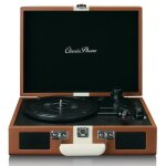 Classic phono tt - 120bnwh - platine vinyle avec bluetooth haut - parleurs intgrs et batterie rechargeable ...